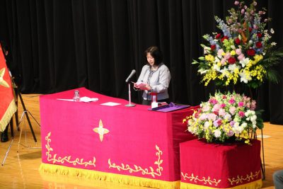 【後援会会長祝辞】千葉直美 後援会会長