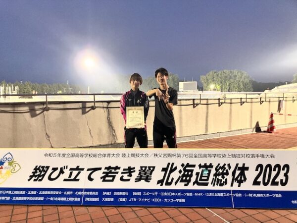 陸上部7位入賞写真